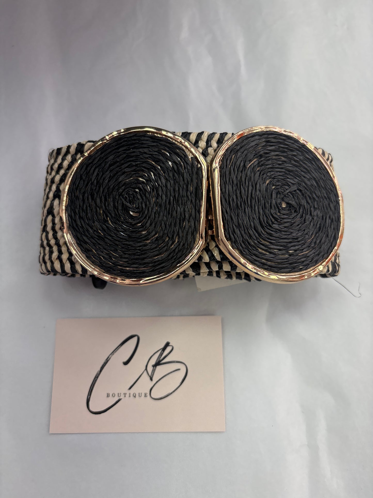 Black and white Belt