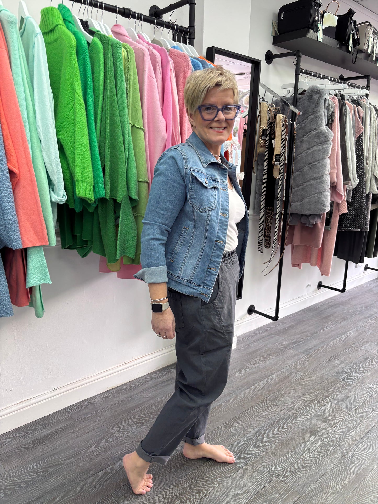 Grey - D style Magic Trousers - Grey