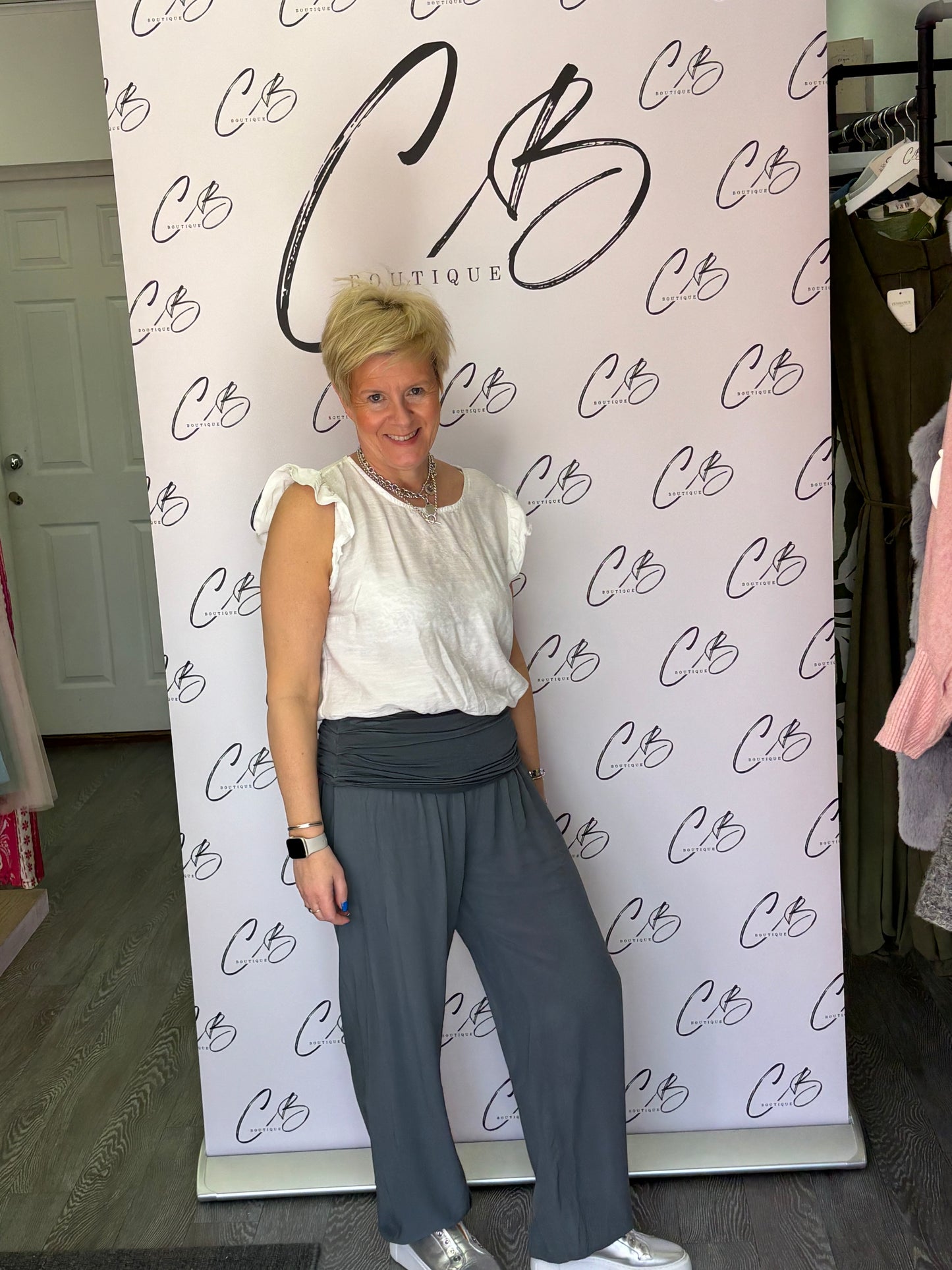 Dark Grey Hareem trousers