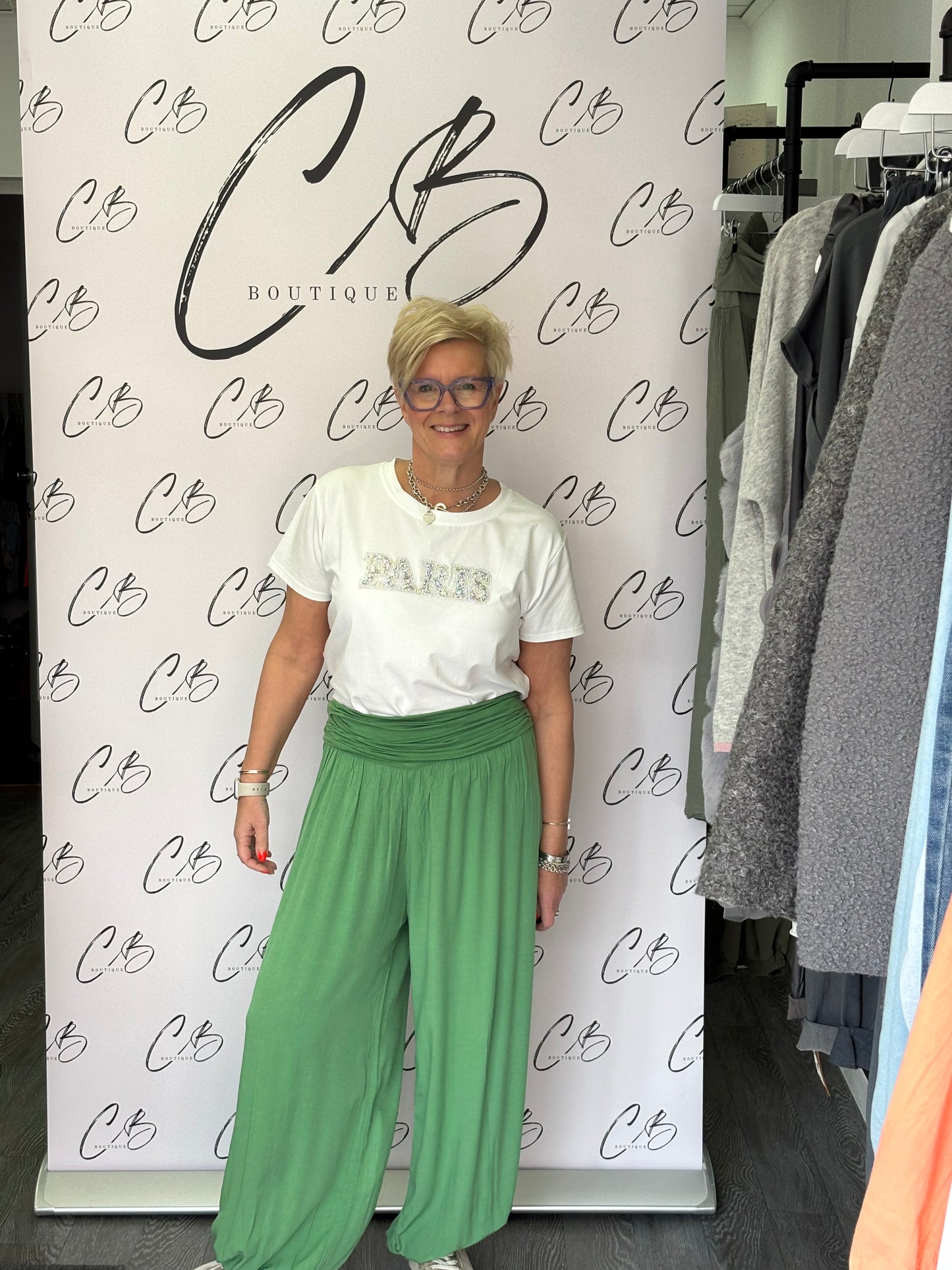 Green Hareem trousers