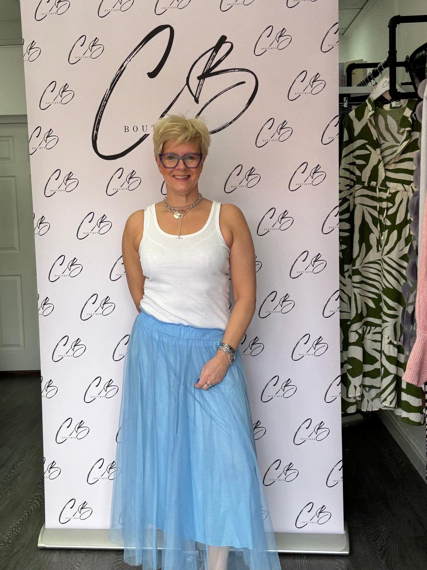 Tulle skirt - Pale Blue