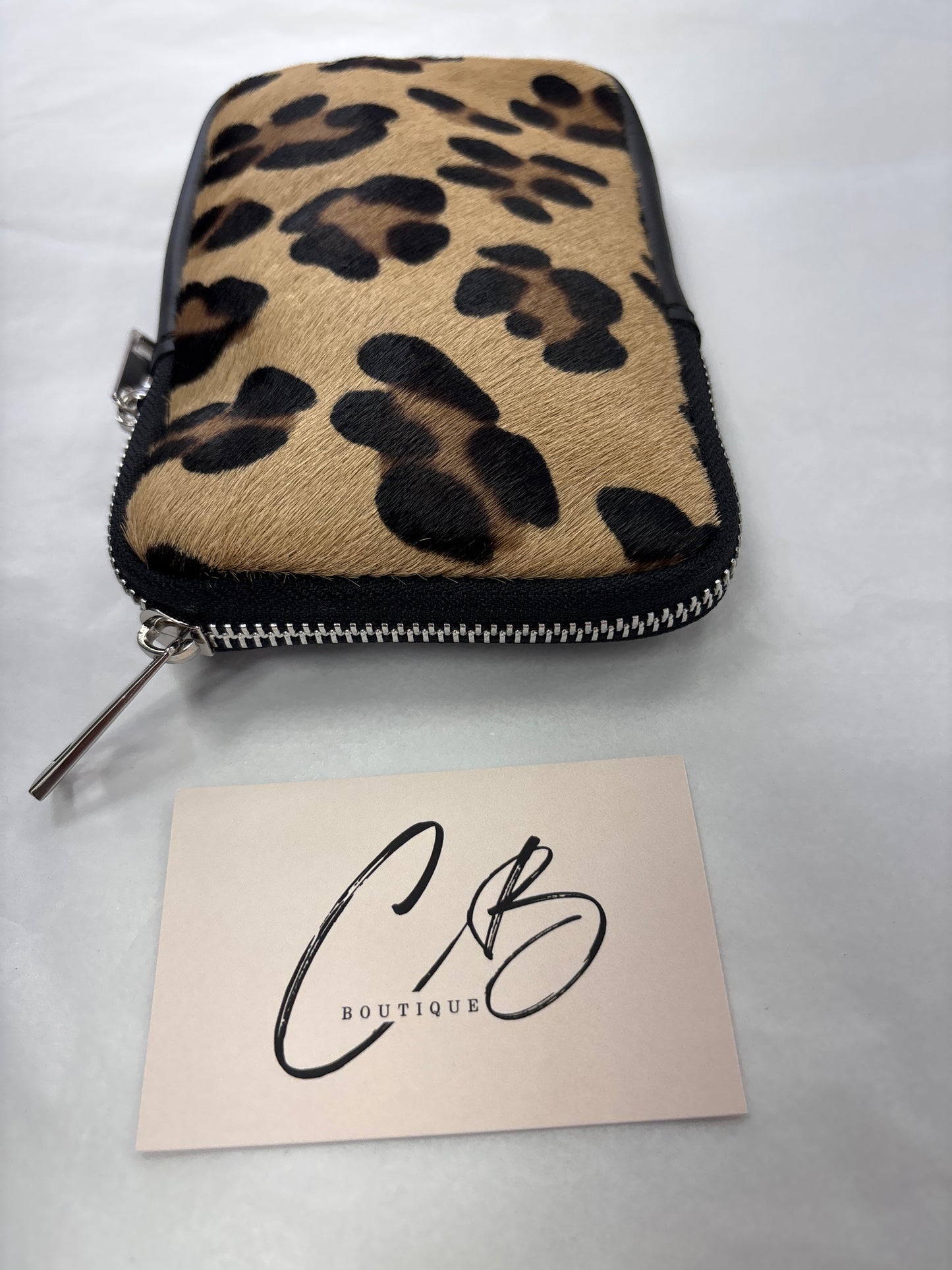 Leopard small clutch