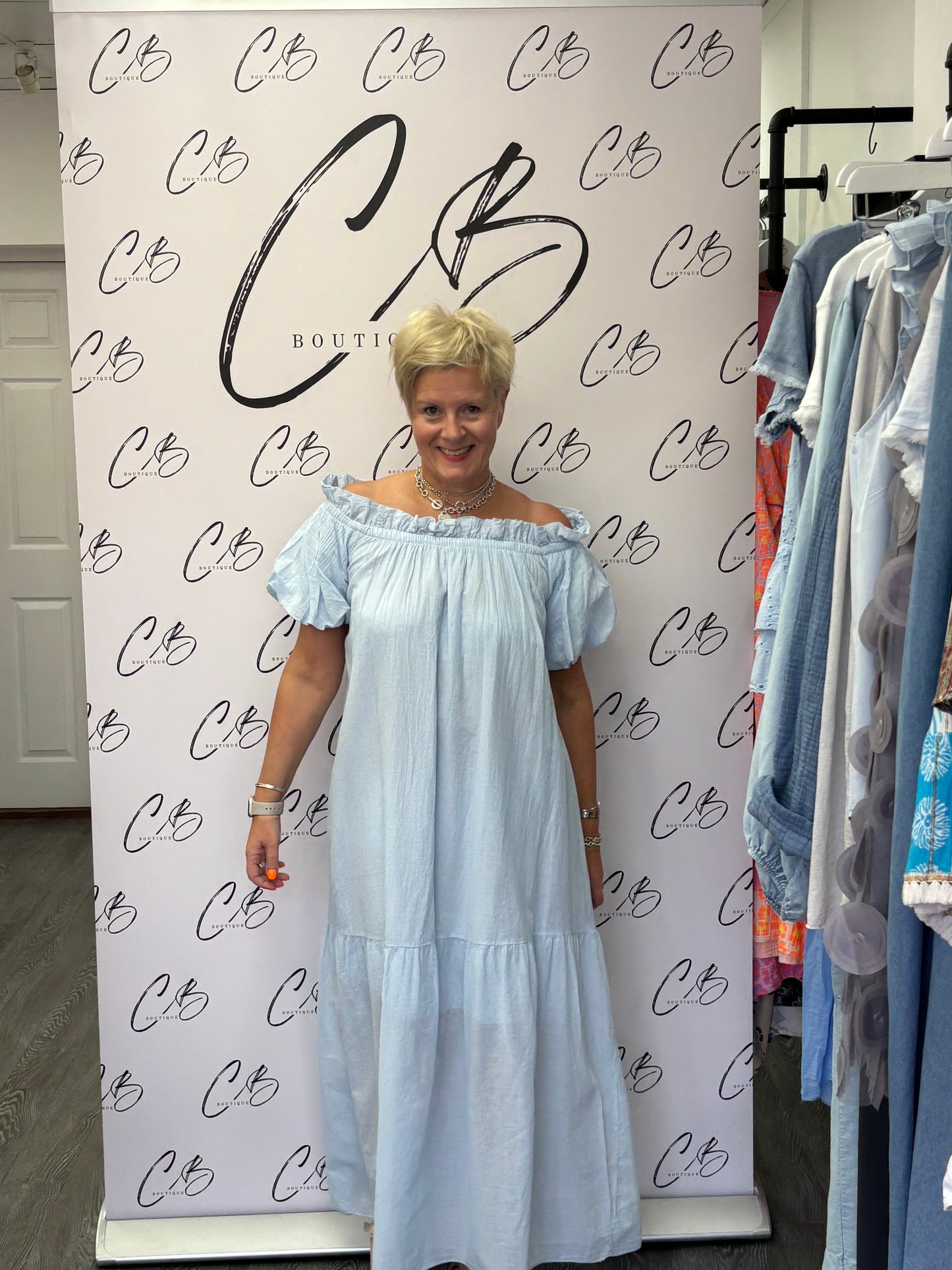 Daisy pale blue dress
