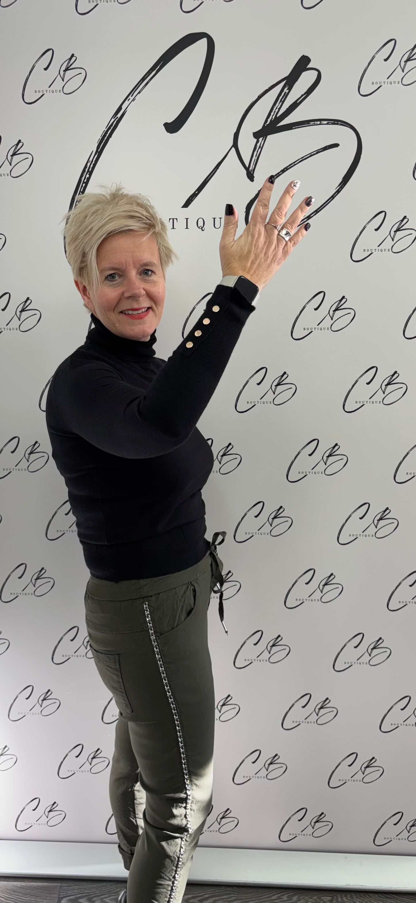 Galinda black Polo Neck Jumper