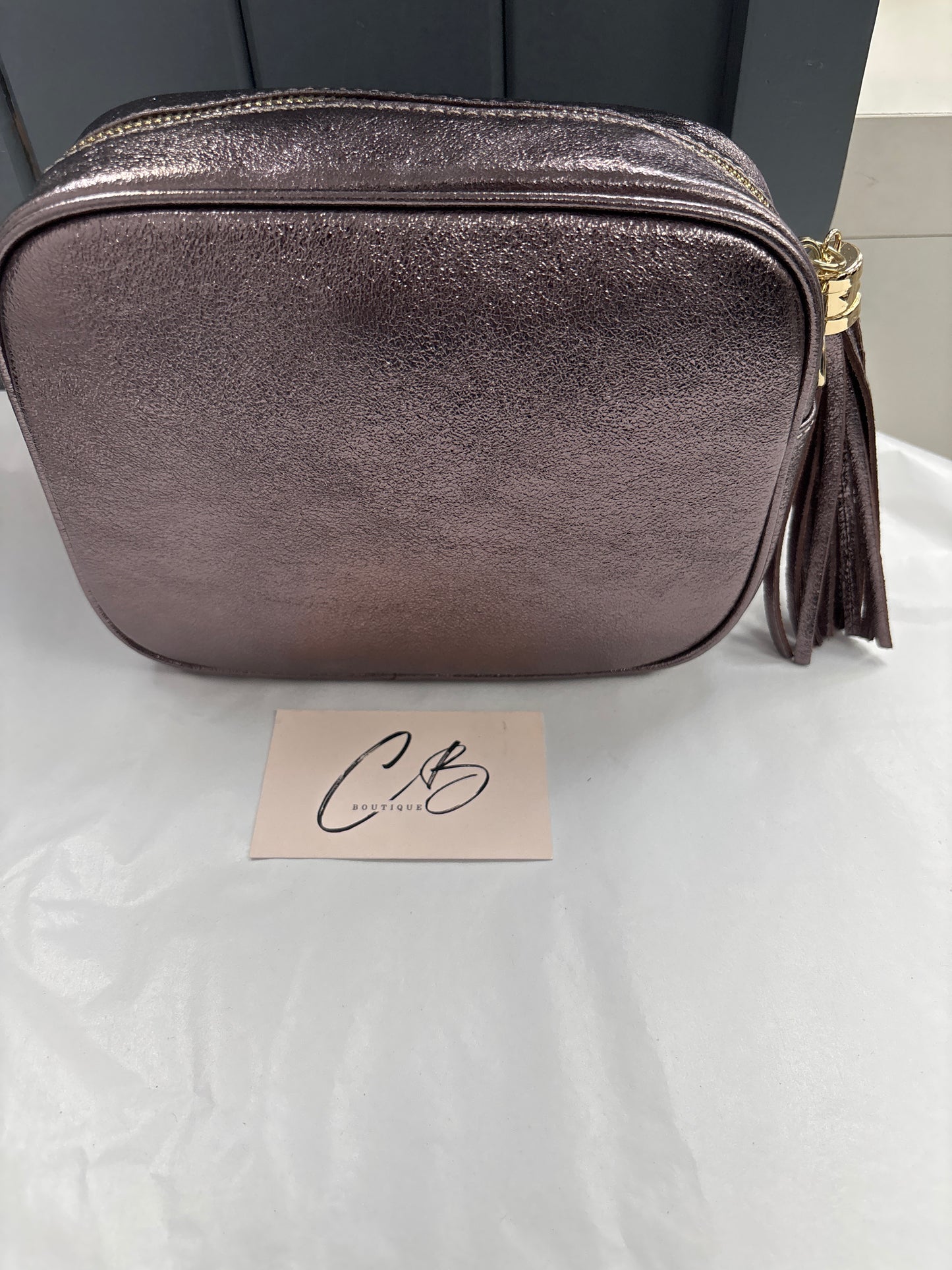 Pewter hand Bag