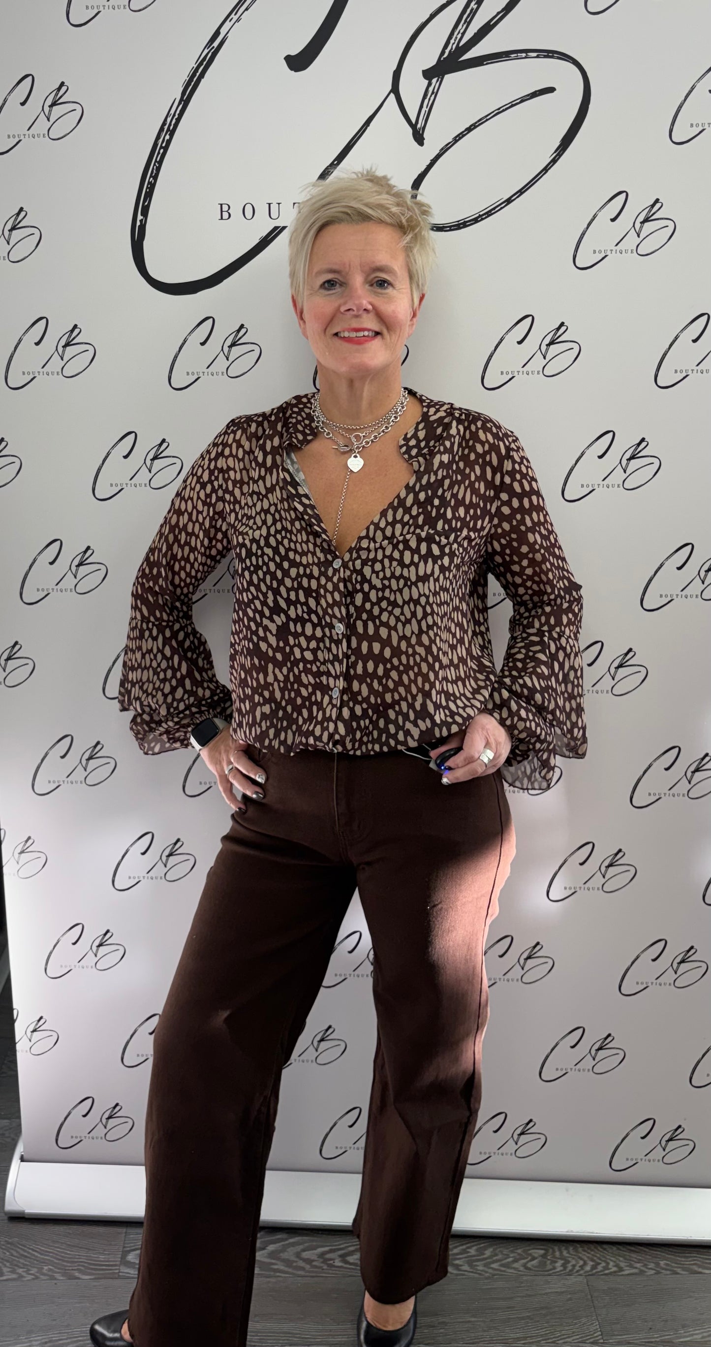 Brown denim style Jeans