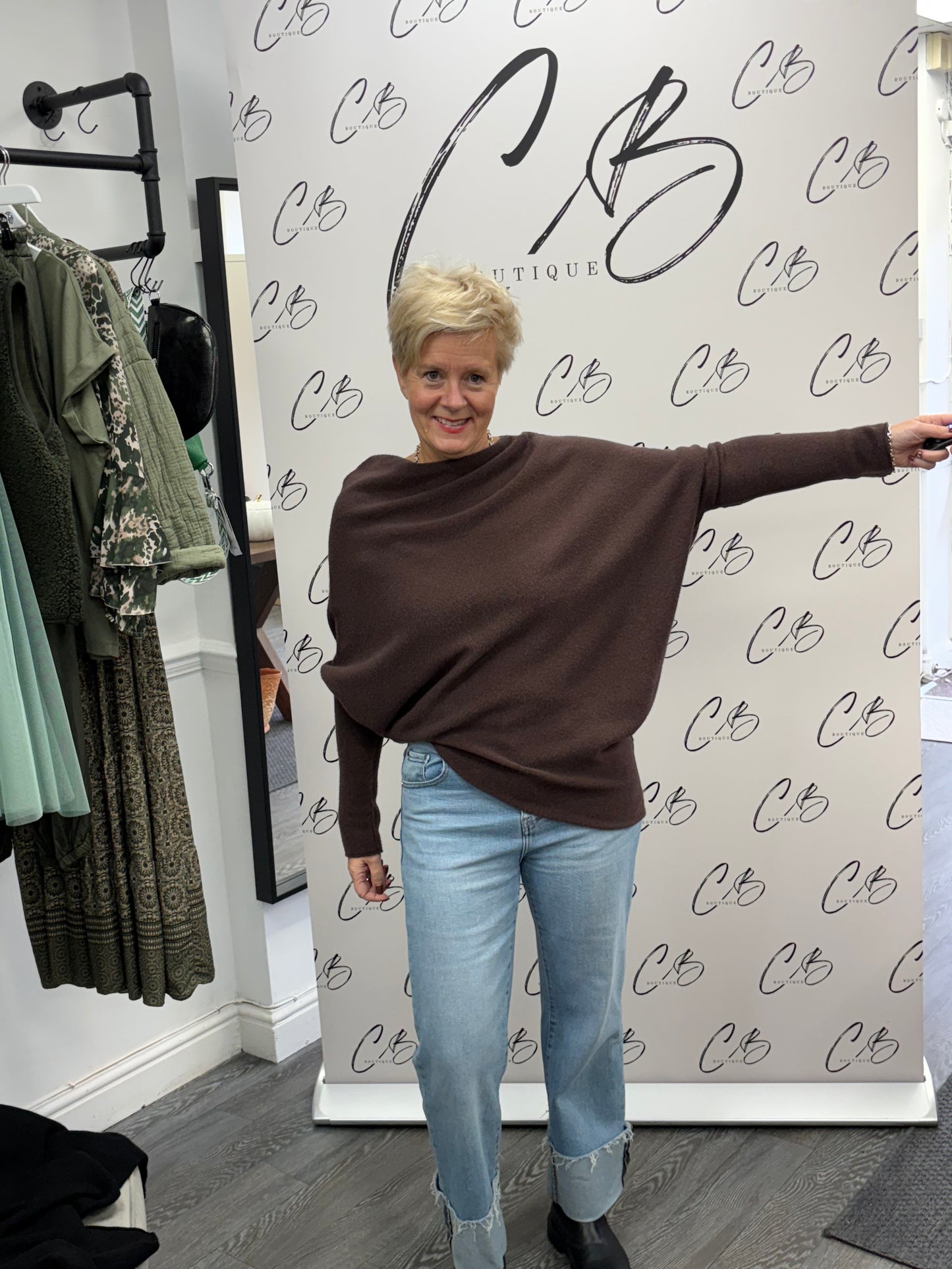 Chocolate Deck Asymmetric Jumper