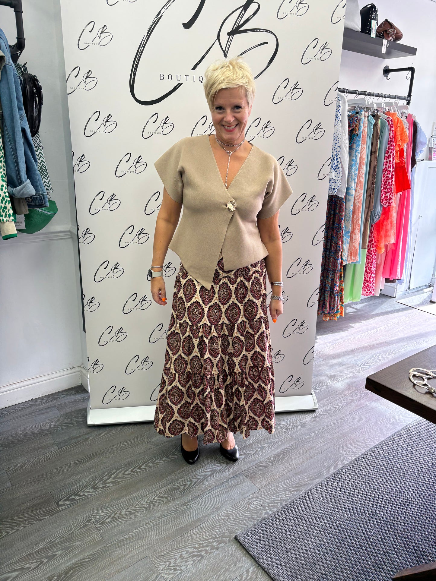 Cerys Wine Skirt