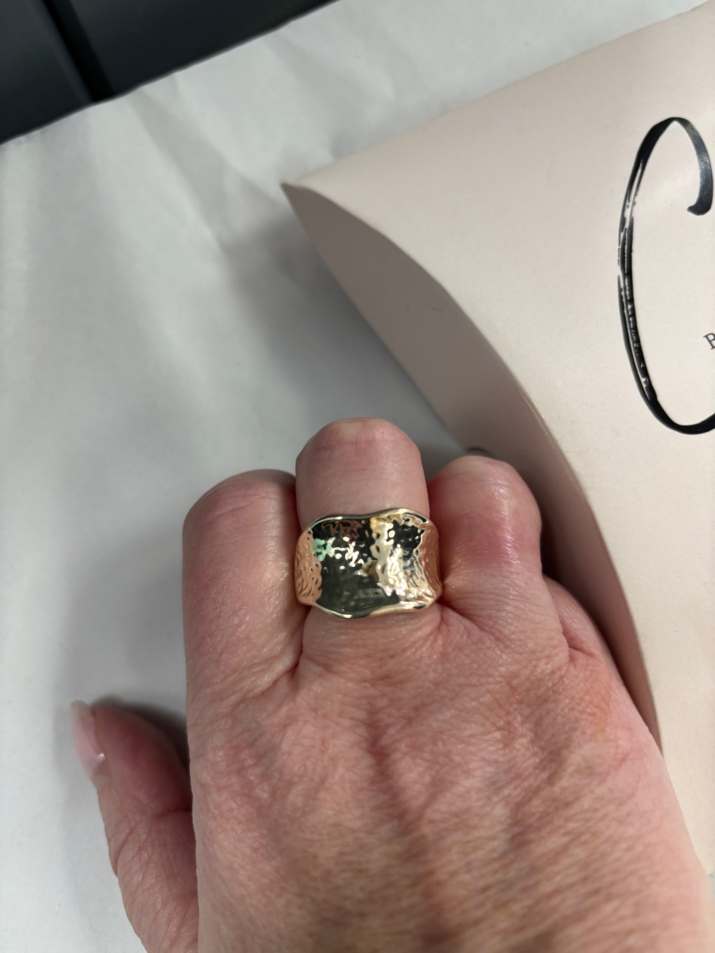 Gold beaten Ring