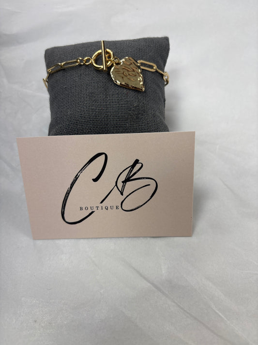 Heart link Gold bracelet