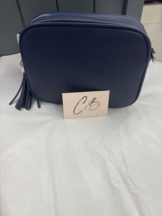 Astrid Navy hand Bag with tassle