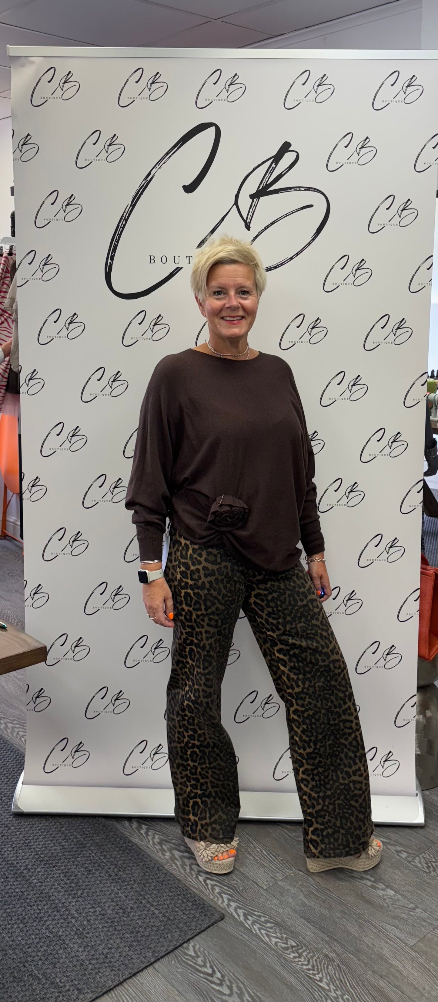 Leopard print Jeans