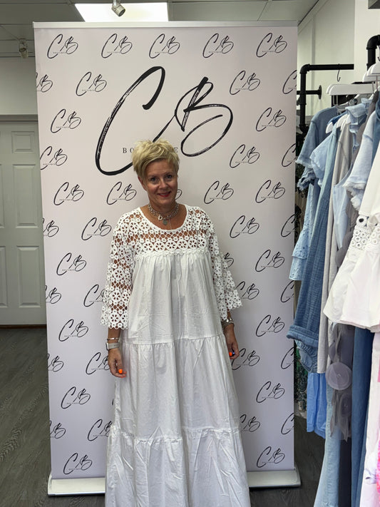White palma dress