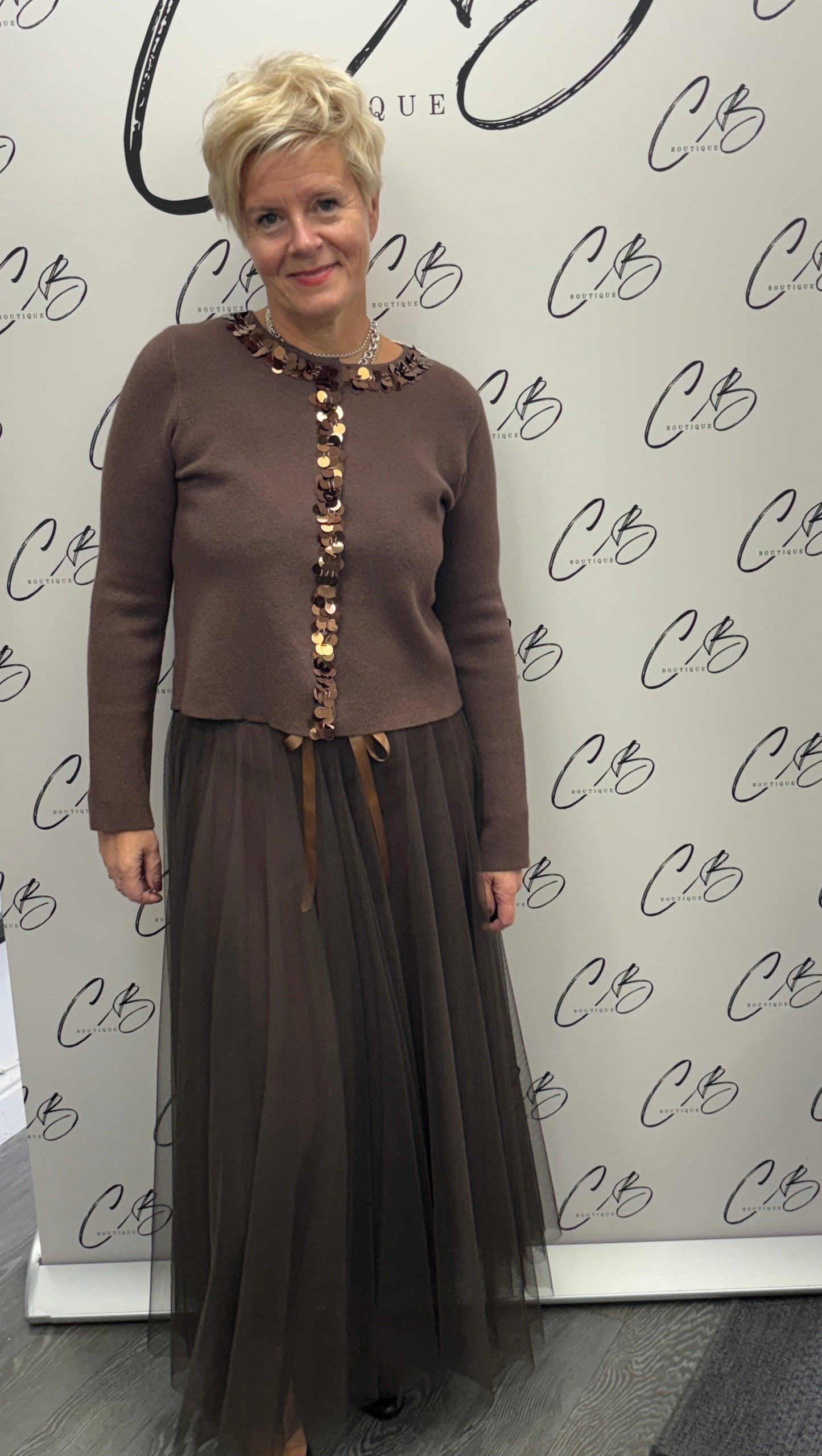 Billi chocolate Tulle Skirt