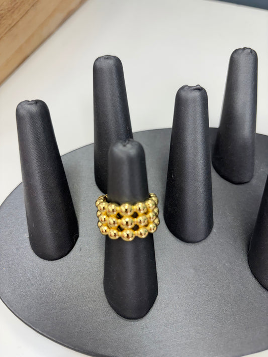 Gold Bobble Ring