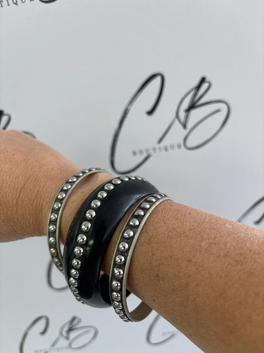 Silver studded bangles