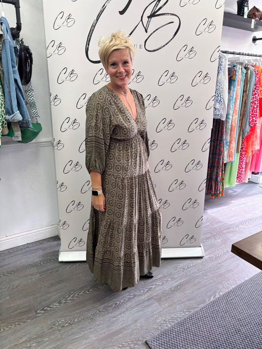 Zoe Khaki dress