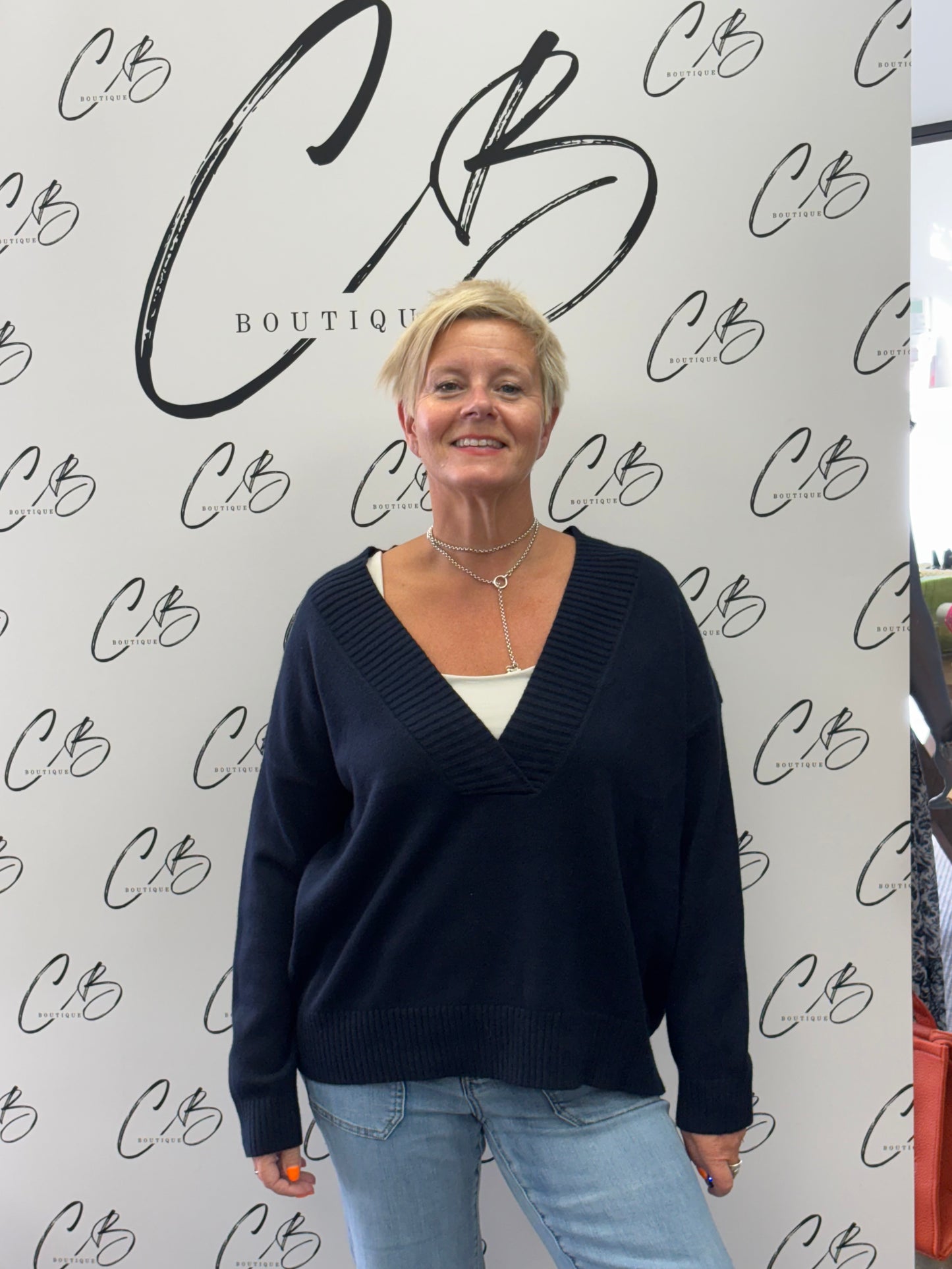 Jane Navy Jumper