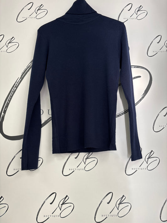 Navy Polo Neck Jumper