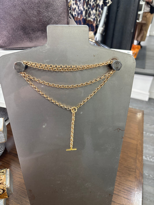 Gold wrap around necklace