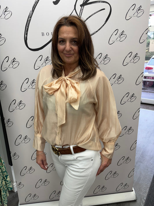 Champagne silkie blouse