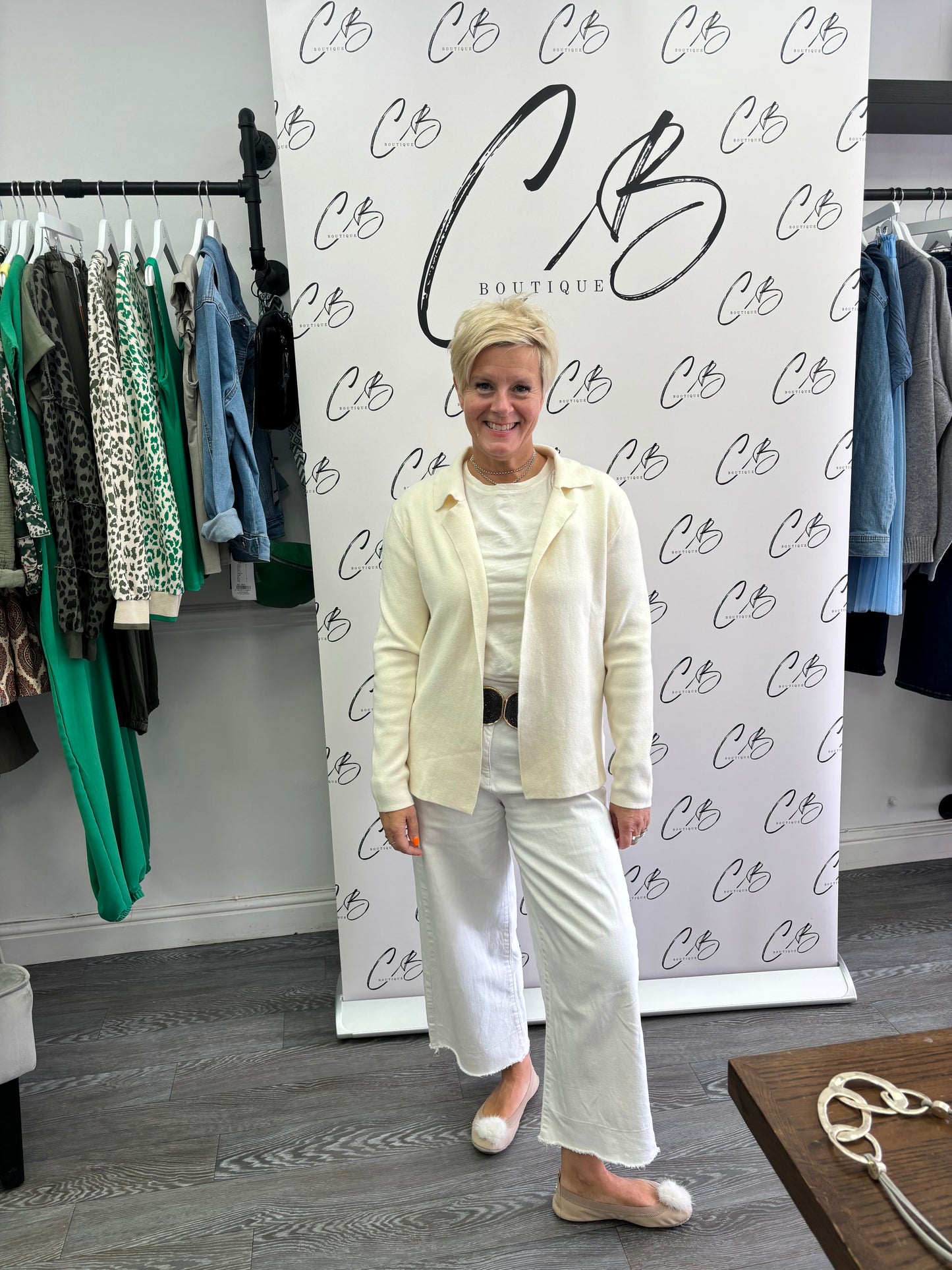 Erin Cream cardigan