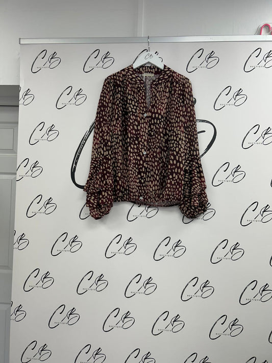 Jody wine blouse