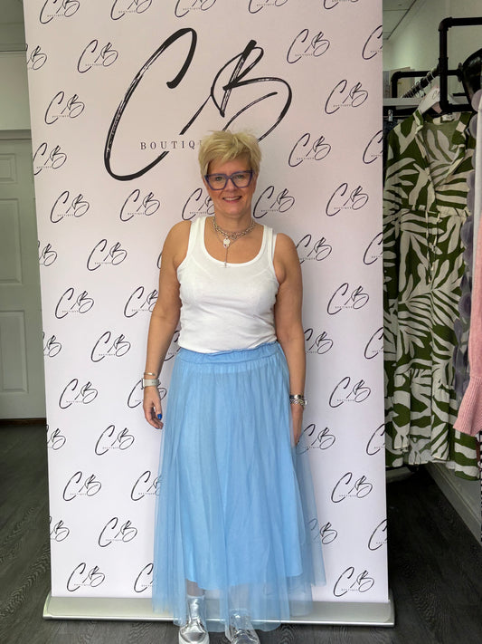 Tulle skirt - Pale Blue