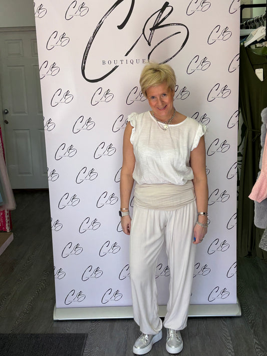 Champagne Hareem trousers