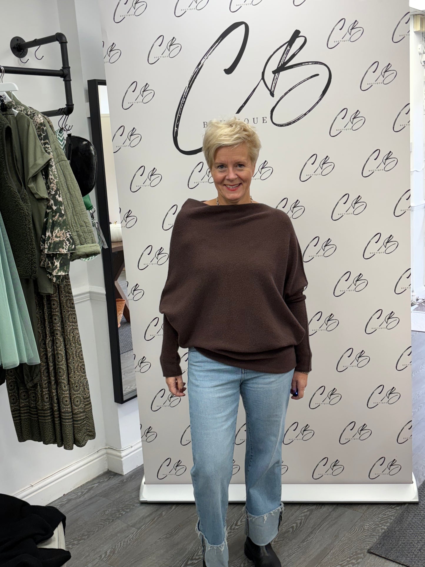 Chocolate Deck Asymmetric Jumper