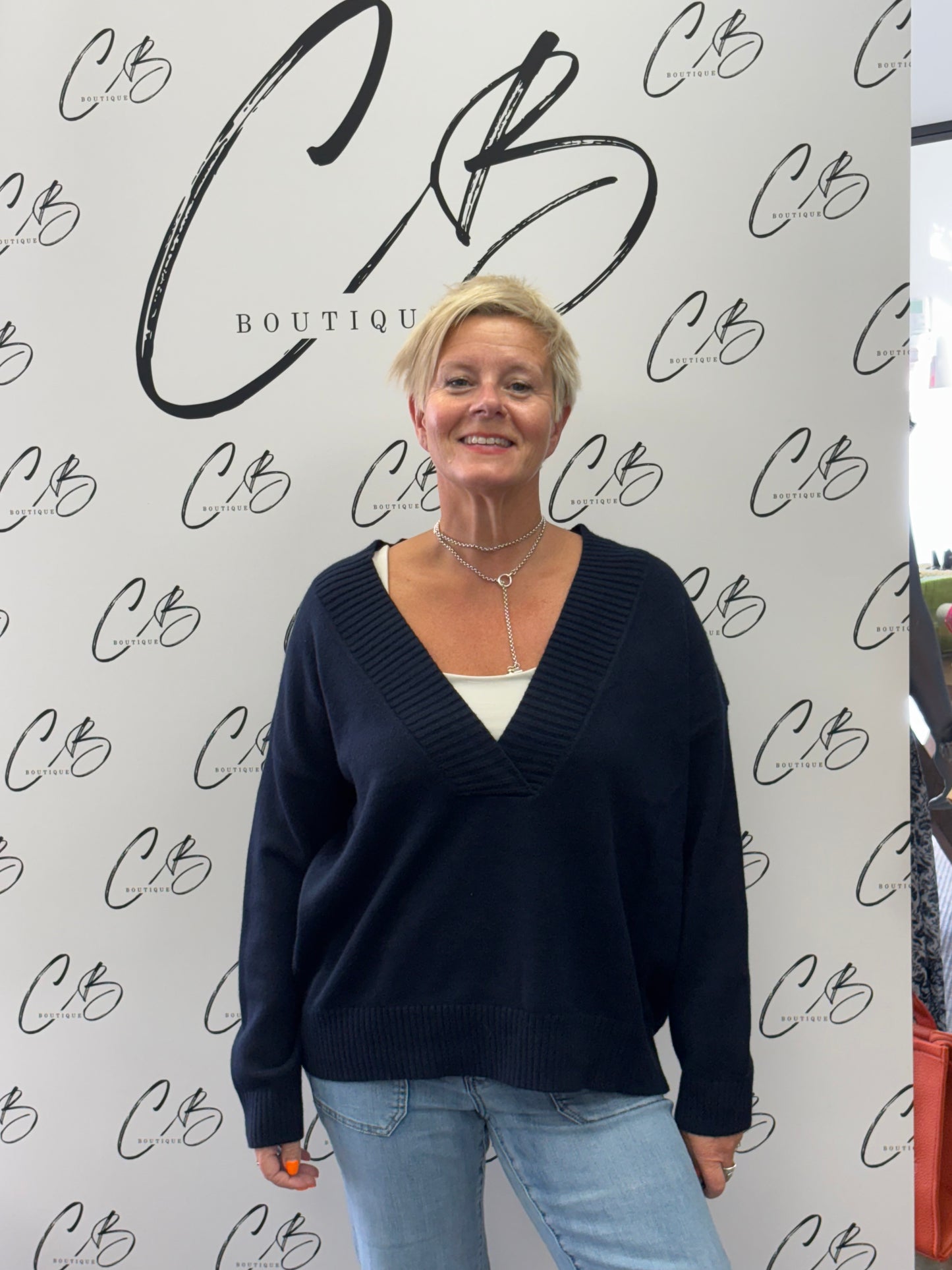 Jane Navy Jumper