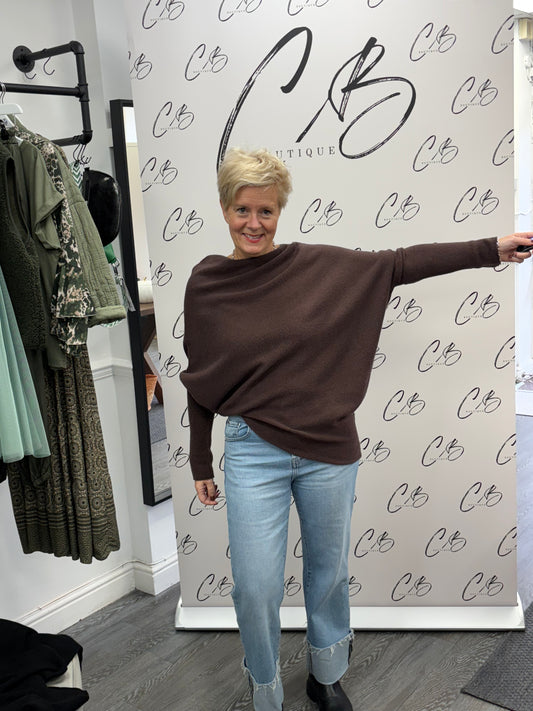 Chocolate Deck Asymmetric Jumper
