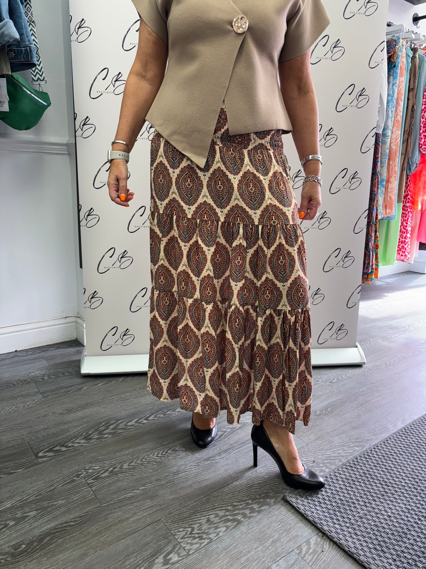 Cerys Tan Skirt