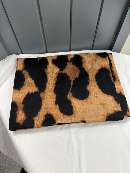 Black and brown animal print Scarf