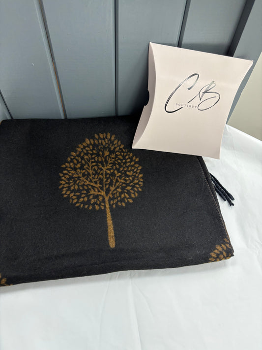 Black and Gold designer style scarf