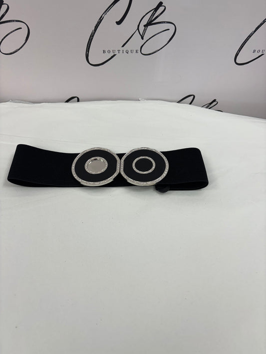 Black Belt with circle Buckle
