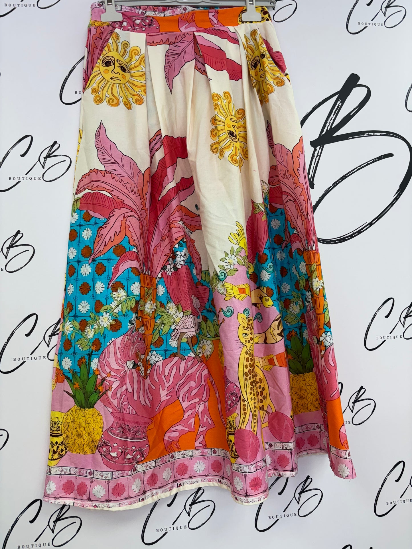 Becci pink printed Skirt