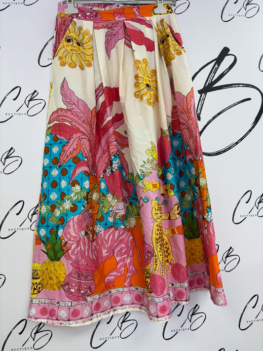 Becci pink printed Skirt